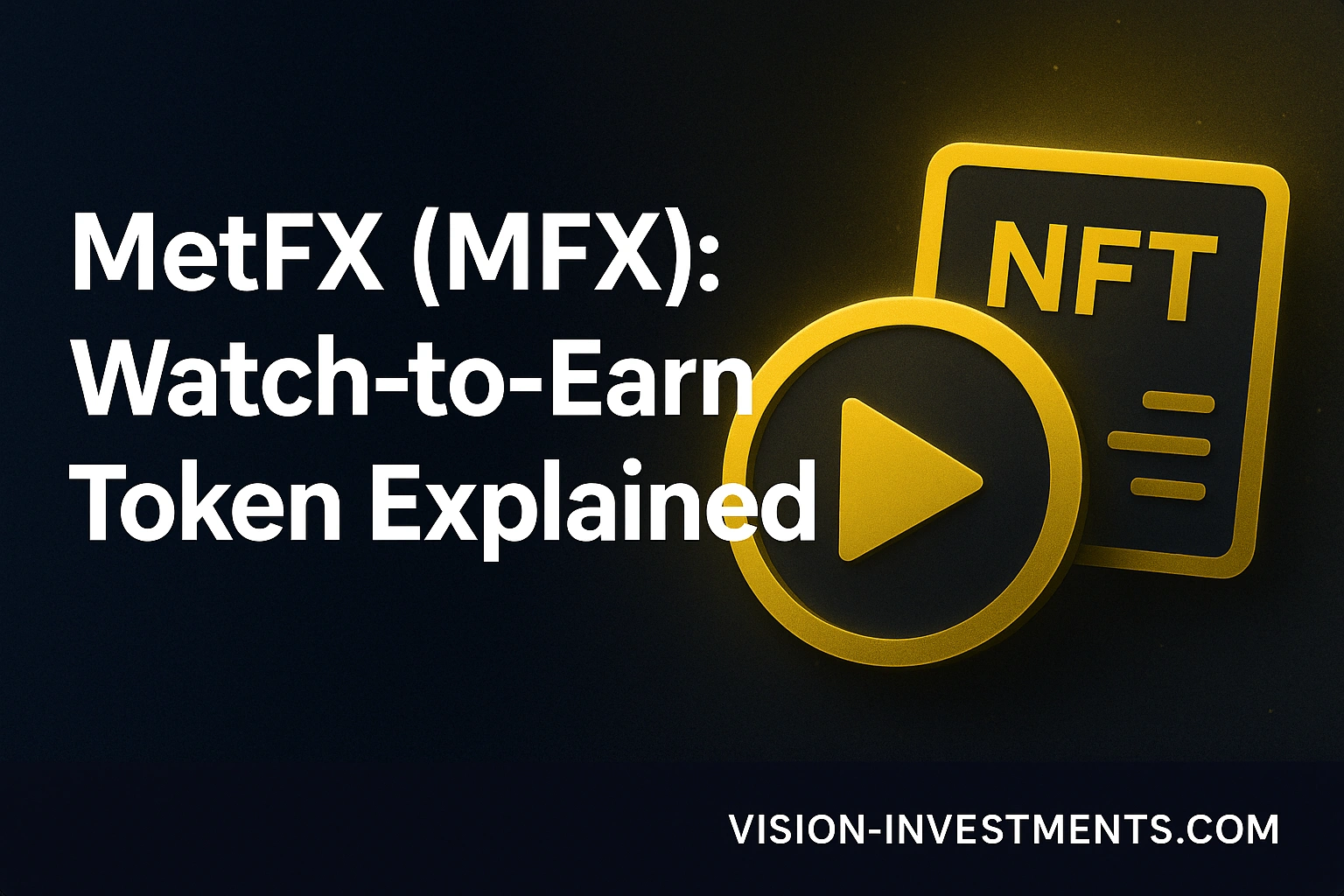 Metfx Watch to Earn Crypto Token